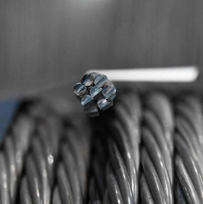 1*7 Ф9.53-Ф21.6mm حبلا فولاذي